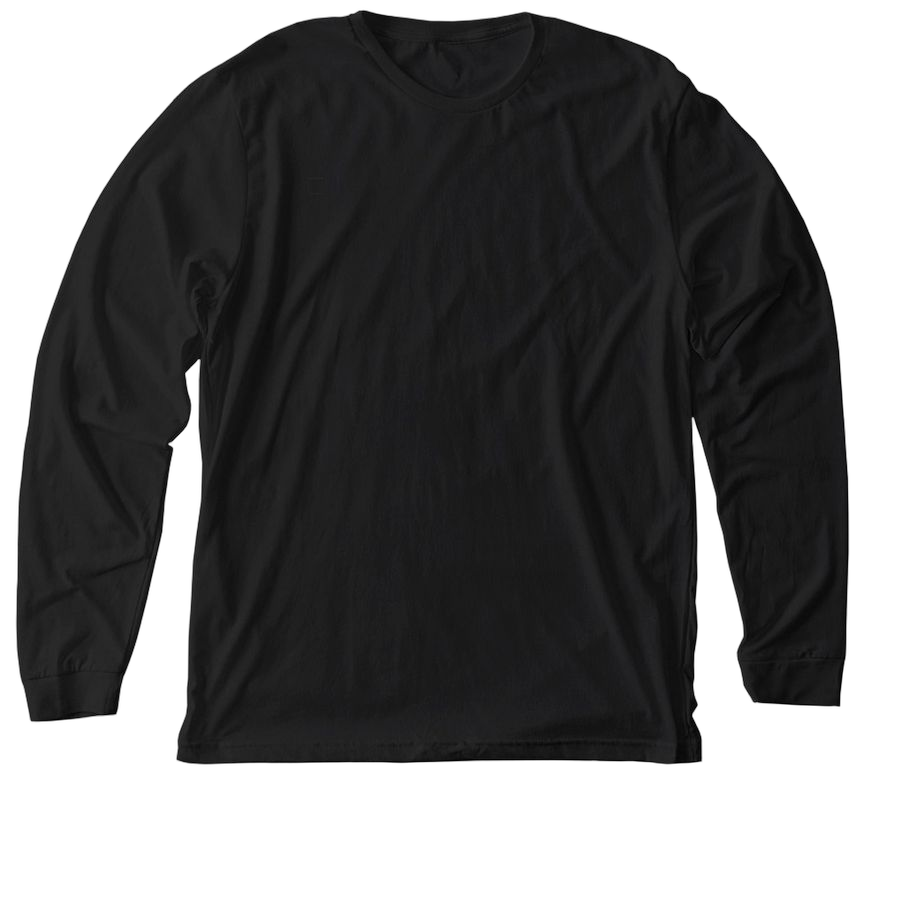 Solid Black Blend Premium Long Sleeve Tee